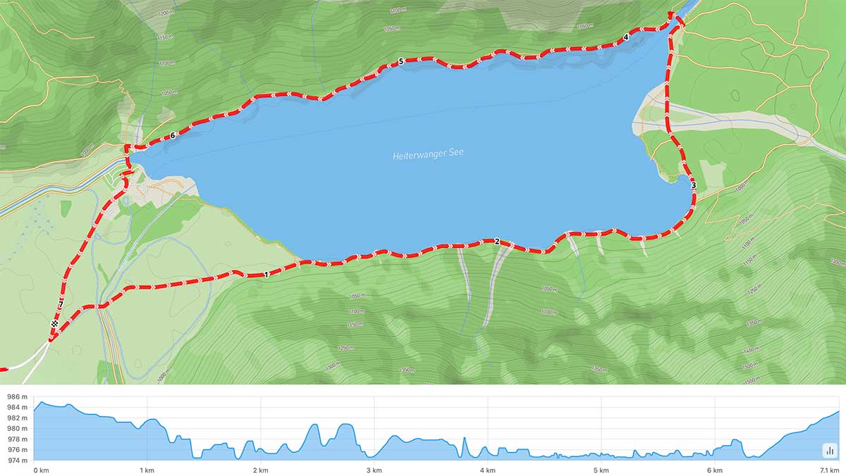 Laufstrecke Zugspitz Gravel Triathlon